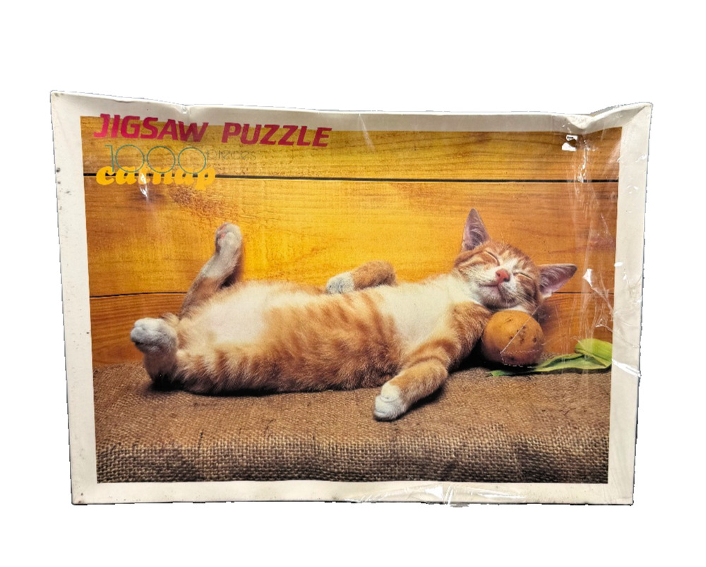Heian International Catnap 1000 Piece Jigsaw Puzzle Nobuo Honda Japan NOS